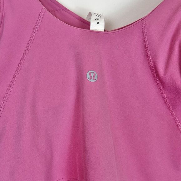 Lululemon Align Cropped Tank Top Pink Blossom Size 8 A/B Cups - Picture 5 of 6